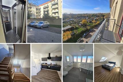 2024 kernsaniertes MFH, Blick über Leipziger Skyline - Parknähe, 11 WE, 1 GE, Lift, Fußbodenheizung, Balkone, zzgl.4 SP