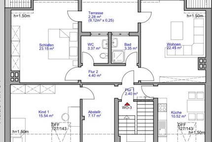 Wohnung 96qm Modern mit Terrasse - Duisburg Beeck