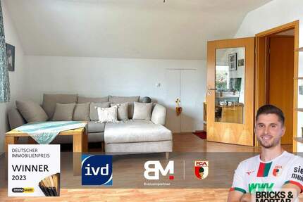 Helle 59 m² Dachgeschosswohnung mit Blick ins Grüne in Friedberg - Friedberg / Rederzhausen