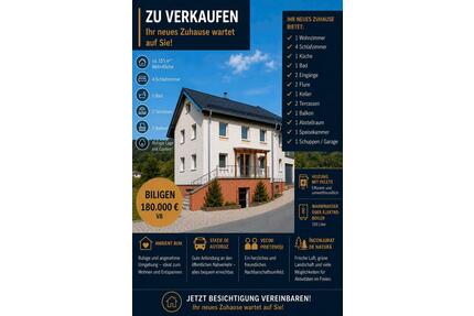 Zu Verkaufen , Privat - 180.000,00&nbsp;EUR Kaufpreis, ca.&nbsp; 155,00&nbsp;m&sup2; in Schweinfurt (PLZ: 97421) Gartenstadt