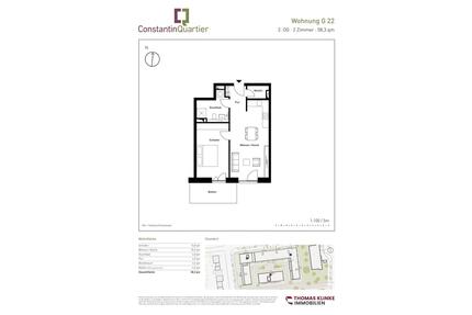 traumhafte 2 Zimmerwohnung - 999,00&nbsp;EUR Kaltmiete, ca.&nbsp; 58,30&nbsp;m&sup2; in Hannover (PLZ: 30177) Vahrenwald-List