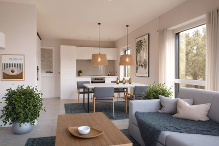 All inclusive 6-18 Monate; Voll möblierte 2-Zi-Wohnug 54qm Balkon - Münster Münster-Südost