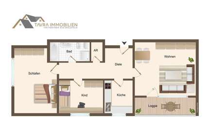 Wohnung zum Kaufen in Bielefeld Senne 195.000,00 € 90.02 m² - Bielefeld / Senne