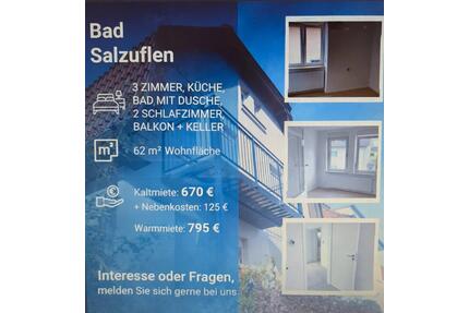 Attraktive 3-Zimmer-Wohnung mit Balkon in Bad Salzuflen