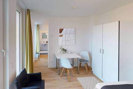 ** Möbliertes 2-Zimmer-Apartment mit EINBAUKÜCHE, TERRASSE und gemeinschaftlicher DACHTERRASSE ** - Leipzig Zentrum-Ost