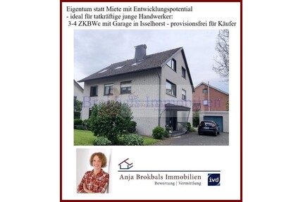 Eigentum statt Miete: 3-4 ZKBWc mit Garage in Isselhorst - provisionsfrei für Käufer - Gütersloh