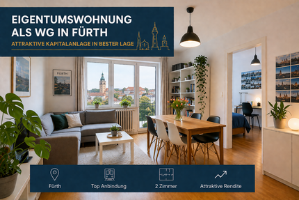 Wohnung zum Kaufen in Fürth 190.198,73 € 35.5 m²
