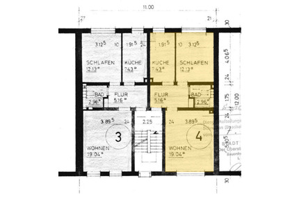 2,5 Zimmer-Wohnung in Essen-Frohnhausen (Lüneburger Str. 21)