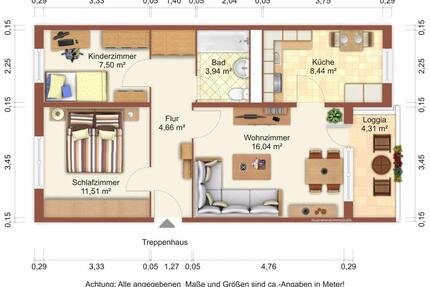 Frisch renoviert - Wohnung wartet auf neuen Bewohner - Greifswald Groß Schönwalde