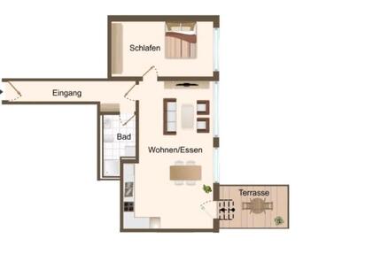 Top sanierte 2 Zimmerwohnung in Lüstringen - Osnabrück Gretesch
