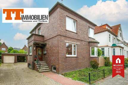 TT bietet an: Charmantes Zweifamilienhaus mit Erker, Garten und Garage im beliebten Hansaviertel! - Wilhelmshaven-Bant Innenstadt