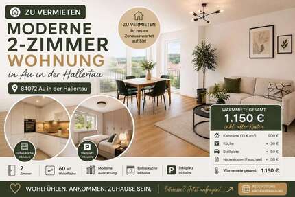 Wohnung zum Mieten in Au 900,00 € 60 m²