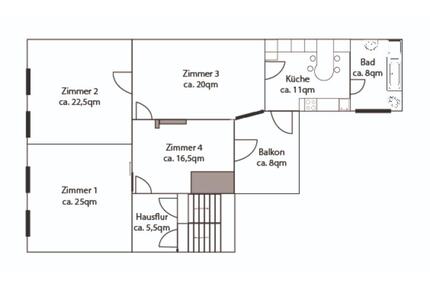 Helle 3,5-Raum Wohnungmit Balkon im Zentrum von Aken - Osternienburger Land