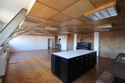 Große Loft-4-Raum-Wohnung 150qm, zentrumsnah, Dachterrasse, Kamin - Zwickau