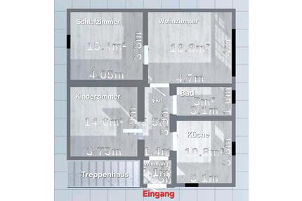 Helle schöne 3-Zimm.-Wohnung mit eigenem Garten - Mindelheim