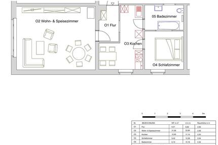 2-Raum-Wohnung in 17509 Loissin, 1. OG, mit Parkpl., Spüler, Ofen - Lubmin