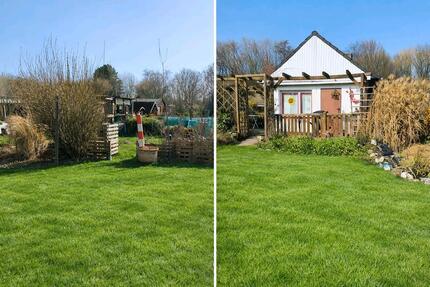 Kleingarten zur Pacht mit Steinlaube in BS Heidberg - Braunschweig Heidberg-Melverode