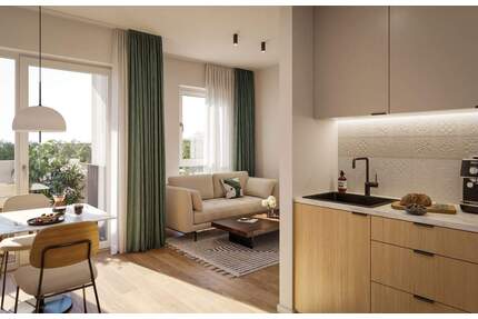 NEUBAUPROJEKT LANGE 30 - 2-Raum-Wohnung mit Loggia und einem Gefühl von Leichtigkeit - Leipzig Zentrum-Ost