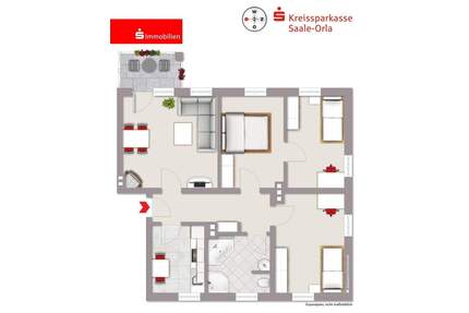 vermietete Eigentumswohnung - 77.500,00&nbsp;EUR Kaufpreis, ca.&nbsp; 83,00&nbsp;m&sup2;&nbsp;Wohnfl&auml;che in Neustadt (PLZ: 07806) Knau