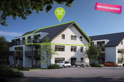 NEUBAU PROVIONSFREI! Hochwertige 4-Zimmer Wohnung in Zußdorf - Zussdorf