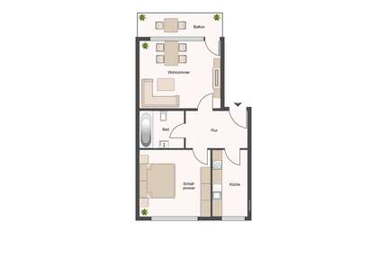 Wohnung zum Mieten in Dortmund Körne 480,00 € 56 m² - Dortmund / Körne