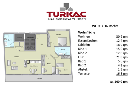 Wohnung zum Mieten in Oberursel (Taunus) 2.600,00 € 140 m²