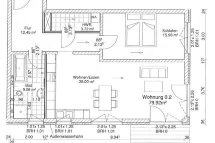 2-Zimmer-EG-Wohnung (80 m²) in Seenähe in Neuruppin zu vermieten