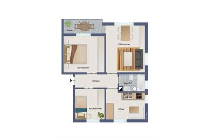 Hochwertige 3-Zimmer-Wohnung mit Südbalkon in Möglingen