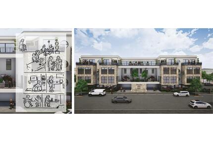 Moderne, Rollstuhlgerechte 2-Zimmer-Wohnung - Wiesbaden Mainz-Amöneburg