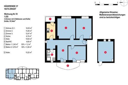 200 Meter vom Ostseestrand 3,5 Zimmer - Zingst