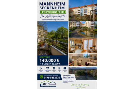 Wohnung zum Kaufen in Mannheim 140.000,00 € 43 m²
