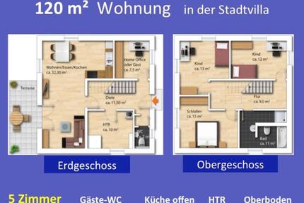 120 m2 + 5 Zimmer mit Garten direkt in Chemnitz