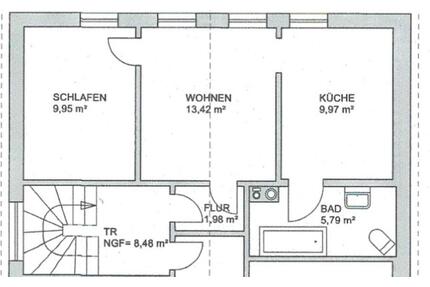 Wohnung in Tossens - 800,00&nbsp;EUR Kaltmiete, ca.&nbsp; 39,00&nbsp;m&sup2; in Nordenham (PLZ: 26954)
