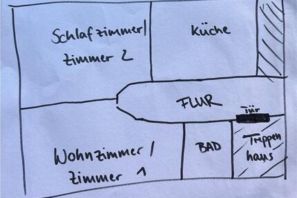 Große 2-Zimmer-Whg mit Wohnküche und Stellplatz - Erfurt Johannesvorstadt