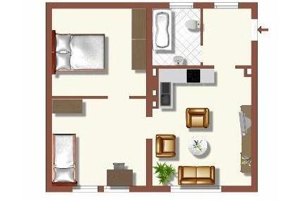 Demnächst frei! 2-Zimmer-Wohnung in Duisburg Huckingen