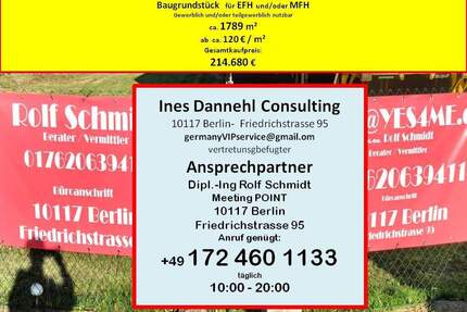 Grundstück in Dannenreich, Wenzlow bei Friedersdorf - Heidesee für EFH o. MFH