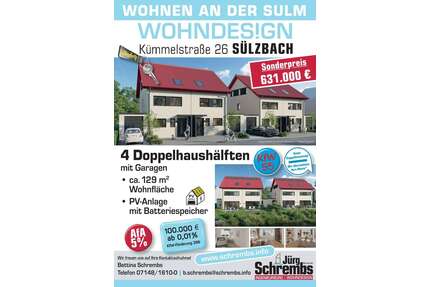Haus zum Kaufen in Obersulm 631.000,00 € 129.95 m²