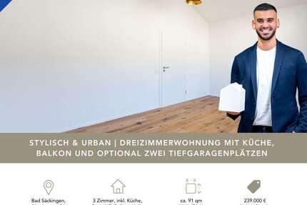 Wohnung zum Kaufen in Bad Säckingen 239.000,00 € 90.84 m²