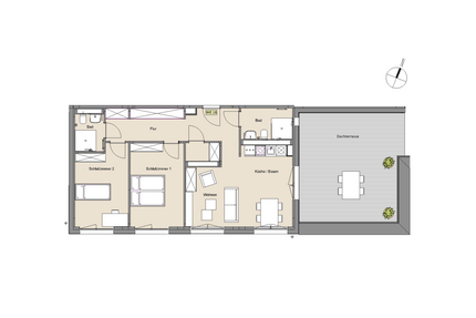 Wohnung zum Mieten in Leverkusen 1.492,00 € 100 m²