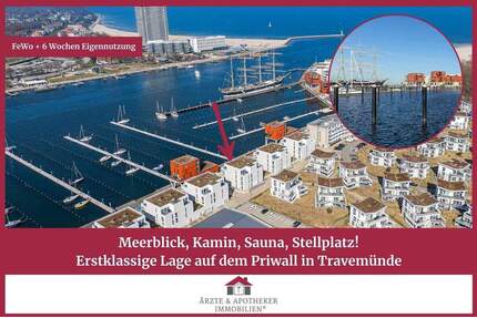 Meerblick, Kamin, Sauna, Stellplatz! Erstklassige Lage auf dem Priwall in Travemünde - Lübeck / Travemünde
