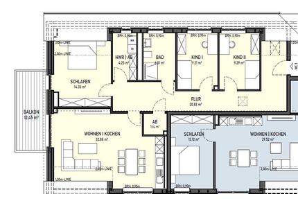 3 12 Zimmer mit Balkon - 970,00&nbsp;EUR Kaltmiete, ca.&nbsp; 103,72&nbsp;m&sup2; in Warendorf (PLZ: 48231)
