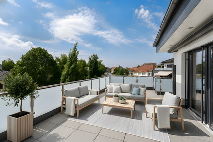Exklusives Penthouse mit großzügiger Dachterrasse – stilvolles Wohnen auf gehobenen Niveau - Rheine-Mesum
