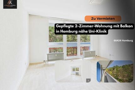 Gepflegte 2-Zimmer-Wohnung mit Balkon in Homburg nähe Uni-Klinik