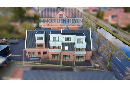 Neubau-Erstbezug: Energieeffiziente 3-Zimmer-Erdgeschosswohnung (KfW 40) - Papenburg