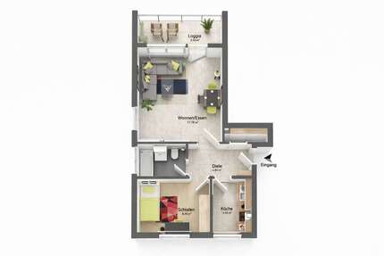 Wohnung zum Kaufen in Wiesbaden 184.990,00 € 42 m²