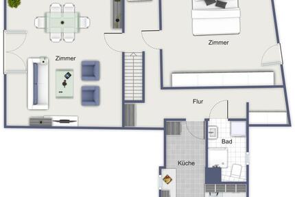 2-Zimmer-Wohnung im DG in Ruhiger lage – als WG oder für Paare - Jena Burgau
