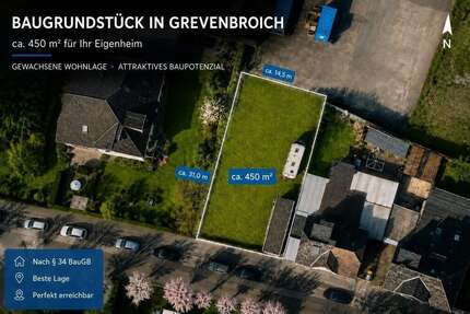 Grundstück zu verkaufen in Grevenbroich 149.000,00 € 450 m²