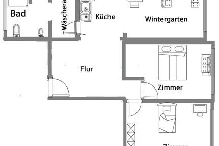 89m2 Mietwohnung mit Wintergarten 3,5 Zimmer - Schmallenberg