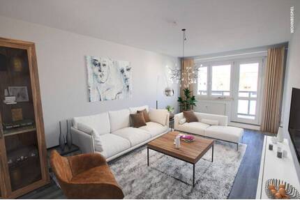 2-Raumwohnung mit Balkon im Süden in der 3. Etage! - Halle (Saale) Südstadt