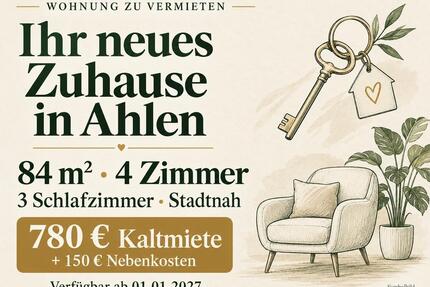 Gepflegte 4-Zimmer-Wohnung in Ahlen – 84 m² in stadtnaher Lage